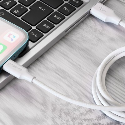 Кабель Proove Striped Silicone Lightning (1M) (CCSS00001102) White