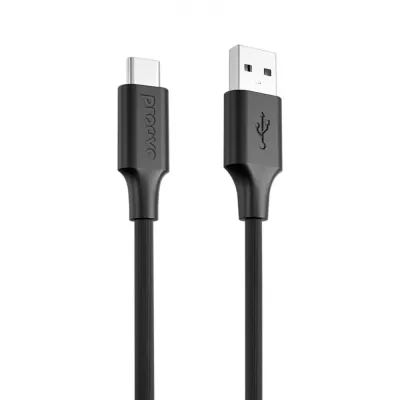 Кабель Proove Striped Silicone Type-C (1M) (CCSS60001201) Black