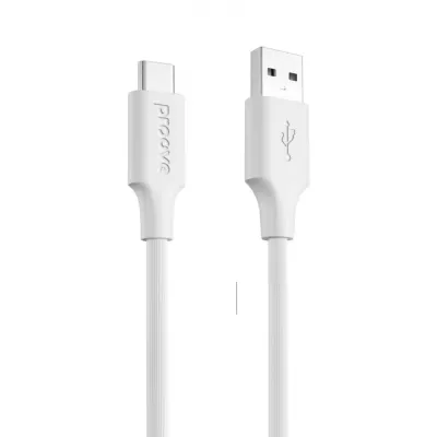 Кабель Proove Striped Silicone Type-C (1M) (CCSS60001202) White