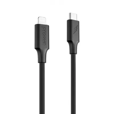 Кабель Proove Striped Silicone Type-C to Lightning (1M) (CCSS00002101) Black
