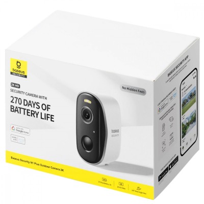Камера Baseus Security N1 Plus Outdoor (S0TZ002130) White