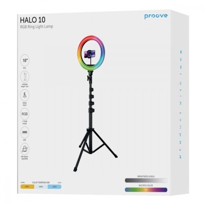 Кільцева світлодіодна RGB лампа Proove Halo (10inch) (PLRL10100401) White