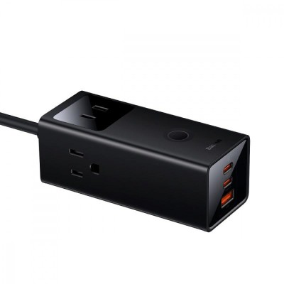 Мережевий фільтр Baseus PowerCombo Digital PowerStrip 3AC+1U+2C 40W (1.5m) (PSLA010201) black