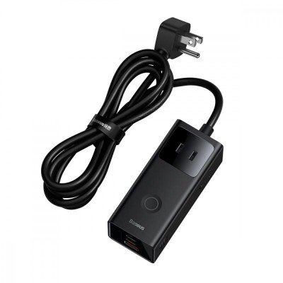 Мережевий фільтр Baseus PowerCombo Digital PowerStrip 3AC+1U+2C 40W (1.5m) (PSLA010201) black