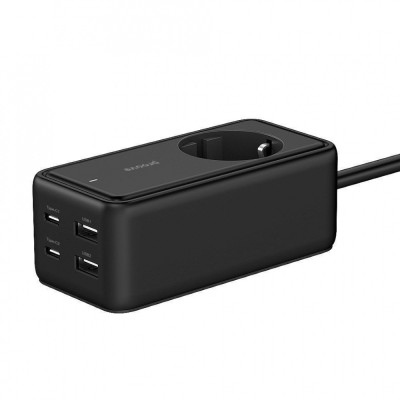Мережевий фільтр Proove Power Strip Homester PD-03 1AC 65W (2 Type-C + 2USB) (PSP165220001) Black