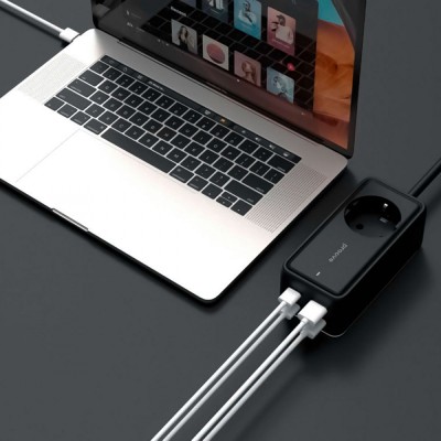 Мережевий фільтр Proove Power Strip Homester PD-03 1AC 65W (2 Type-C + 2USB) (PSP165220001) Black