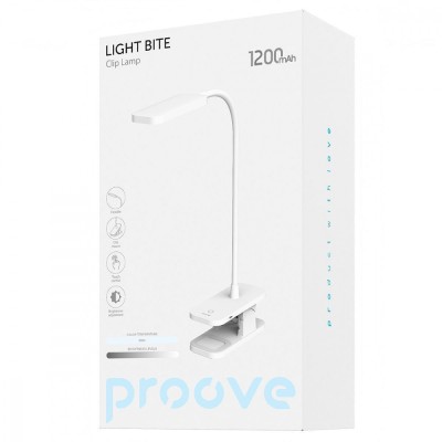 Настільна лампа Proove Light Bite 1200 mAh (PLLB00010002) White