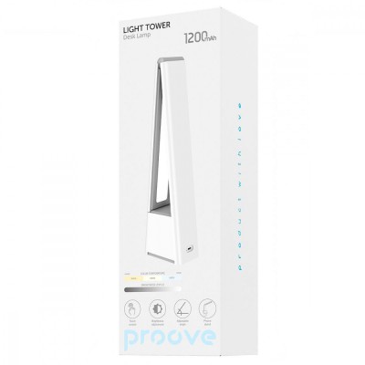 Настільна лампа Proove Light Tower 1200 mAh (PLLT00010002) White