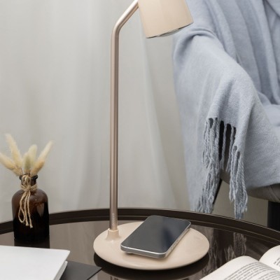 Настільна лампа з Бездротовою Зарядкою Proove Modern (PLMD05002007) Beige