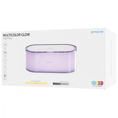 Нічник із Бездротовою Зарядкою Proove Multicolor (PLGM00102002) Glow White
