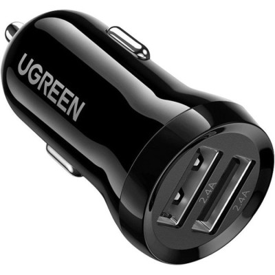 Автомобільний Зарядний пристрій UGREEN ED018 Dual USB Car Charger 24W 2.4A (50875) Black