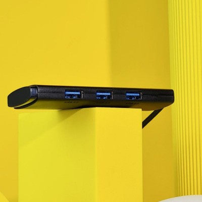 HUB Baseus Lite Series 4-in-1 Black (USB-A To USB 3.0*4) (0.25m) (WKQX030001)