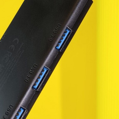 HUB Baseus Lite Series 4-in-1 Black (USB-A To USB 3.0*4) (0.25m) (WKQX030001)