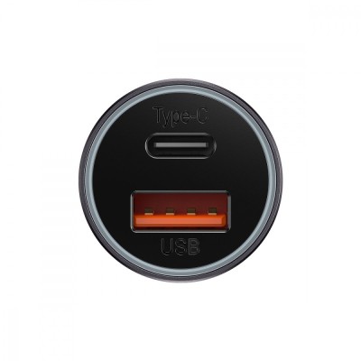 АЗП Baseus Golden Contactor Max 60W USB + Type-C (CGJM000113) dark gray