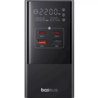 Зарядний Пристрій Baseus Power Combo Cube Power Strip 3xAC+2xUSB+2xType-C 30W (1.5m) (E00023606113-00) Black