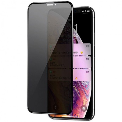 Захисне скло IPhone XS Max/11 Pro Max/11 Pro Max Privacy 5D (тех.пак) Чорний