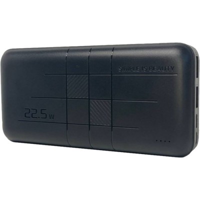 зовн. акум. XO PR188 - 20000 mAh PD20W + QC22.5W (Чорний)