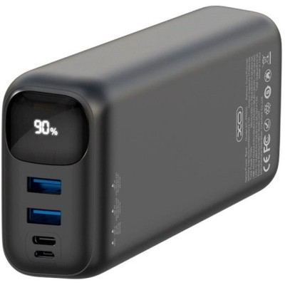 зовн. акум. XO PR200 - 30000 mAh PD20W + QC22.5W (Чорний)