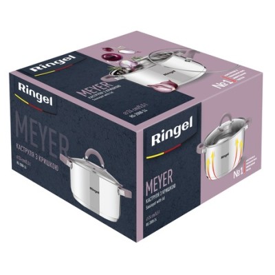Каструля RINGEL Meyer 16 см (1.6 л) з кришкою (RG-2008-16) Каструля RINGEL Meyer 16 см (1.6 л) з кришкою (RG-2008-16)