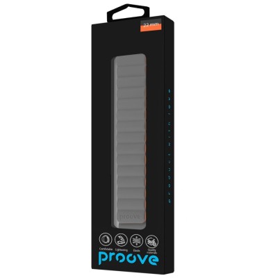 Ремінець Proove Silk Grip Band 22 mm gray/orange