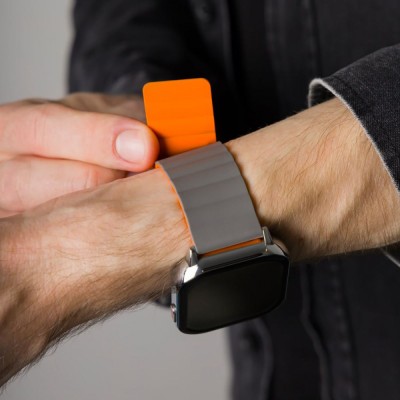 Ремінець Proove Silk Grip Band 22 mm gray/orange