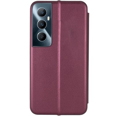 Шкіряний чохол (книжка) Classy для Realme C65 4G Бордовий
