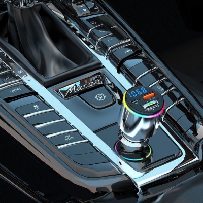 АЗП Proove FM Launcher Power Drive 30W (PD+QC3.0) Type-C+USB+AUX (FMPD30110006) silver