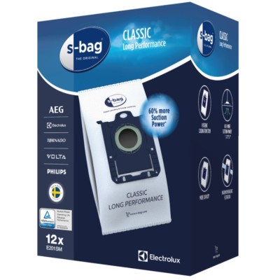 Аксесуари для пилососiв ELECTROLUX E201SMCB S-bag Classic LongPerformance 12х3.5л