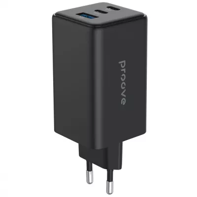 Зарядний Пристрій Proove Pocket GaN 100W (2Type-C + USB) (WCPG10012201) Black