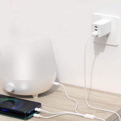 Кабель Baseus Superior Series Fast Charging 3-in-1 (Micro USB+Lightning+Type-C) 3.5A (1.5m) (CAMLTYS-03) Blue