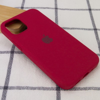Чехол Silicone Case Full Protective (AA) для Apple iPhone 13 mini (5.4") Красный / Rose Red