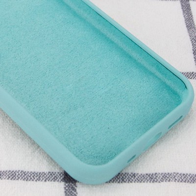 Чохол Silicone Case Full Protective (AA) NO LOGO для Apple iPhone 15 Pro Max (6.7") Бірюзовий / Marine Green