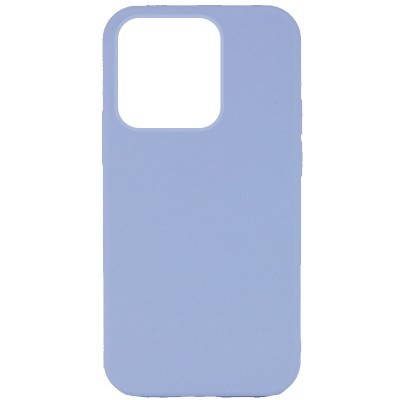 Чохол Silicone Case Full Protective (AA) NO LOGO для Apple iPhone 15 Pro Max (6.7") Блакитний / Lilac Blue