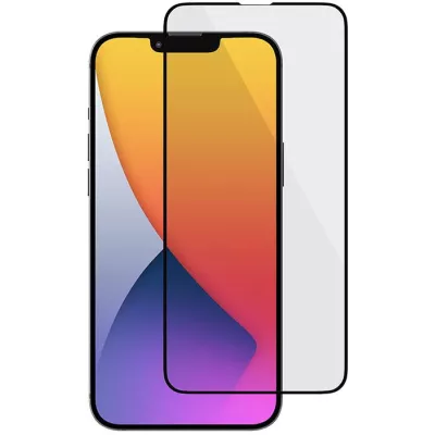 Захисне скло iPhone 13 Pro Max / 14 Plus Privacy 5D (full glue) (тех.пак) Black