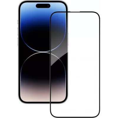 Захисне скло iPhone 14 Pro/15/16 3D Curved Black