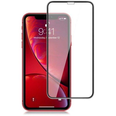 Захисне скло IPhone XR/11 Privacy 5D (full glue) (тех.пак) Black