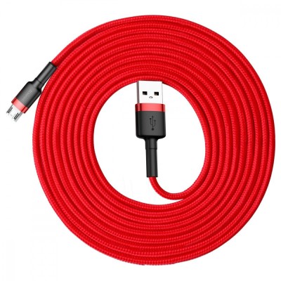 Кабель Baseus Cafule USB кабель USB For Micro 2A 3М (CAMKLF-HG1) Black/Grey