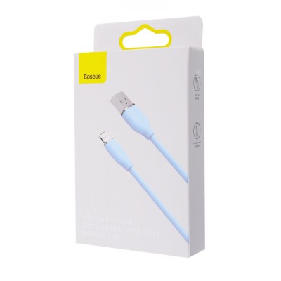 Кабель Baseus Jelly Liquid Silica Gel Fast Charging Data USB кабель USB To IP 2.4A 1.2m (CAGD000004) Pink