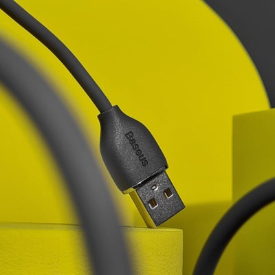 Кабель Baseus Jelly Liquid Silica Gel Fast Charging Data USB кабель USB To IP 2.4A 1.2m (CAGD000004) Pink