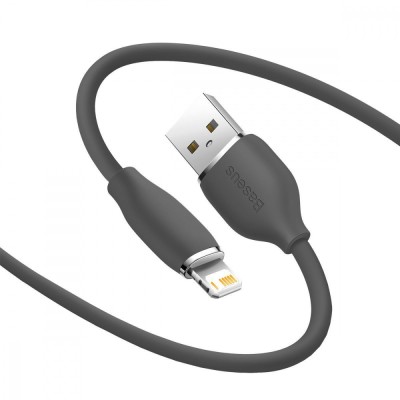 Кабель Baseus Jelly Liquid Silica Gel Fast Charging Data USB кабель USB To IP 2.4A 1.2m (CAGD000004) Pink