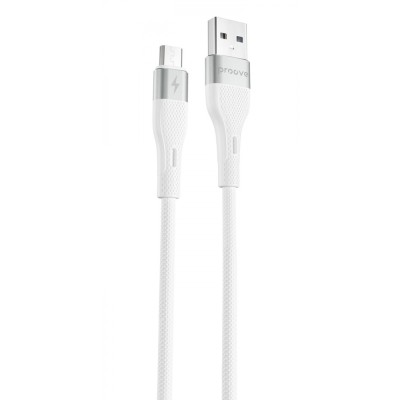 Кабель Proove Light Silicone Micro USB 2.4A (1m) (CCLC20001302) White