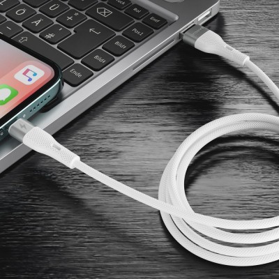 Кабель Proove Light Silicone Micro USB 2.4A (1m) (CCLC20001302) White