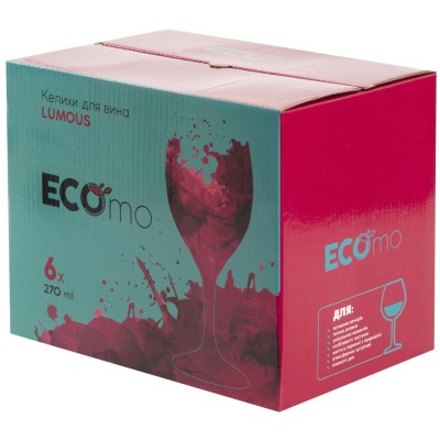 Келих ECOMO LUMOUS /НАБІР/ 6X270 мл (GB08R3108)
