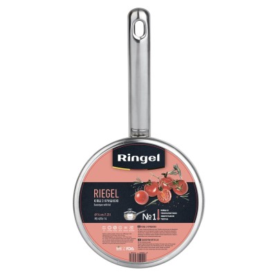 Ківш RINGEL Riegel 14 см (1.25 л) з кришкою (RG-4016-14)