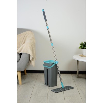 Набори д/прибирання IDEA HOME DS-342C Grey-Blue /НАБІР/з відром 4 л 120 см (DS-342C Grey-Blue)
