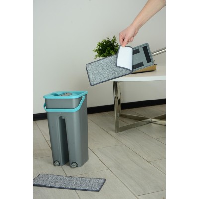Набори д/прибирання IDEA HOME DS-342C Grey-Blue /НАБІР/з відром 4 л 120 см (DS-342C Grey-Blue)