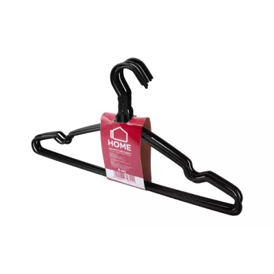 Вішалка IDEA HOME д/од. мет. в силіконі 39,4*21 см (8 шт) Чорний (6803804)