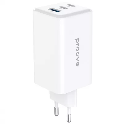 Зарядний Пристрій Proove Pocket GaN 100W (2Type-C + USB) (WCPG10012202) White