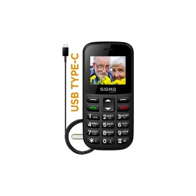 Мобільний телефон Sigma Mobile Comfort 50 Easy TYPE-C Black