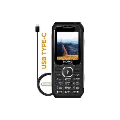 Мобільний телефон Sigma Mobile X-Style 341 BRO Type-C Black